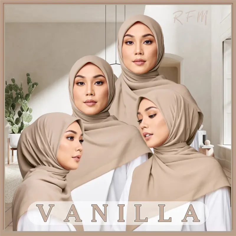 Bella Square Premium 1  Rfm Hijab PollyCotton Kerudung Muslim Lembut Nyaman Segi Empat Polycotton 6