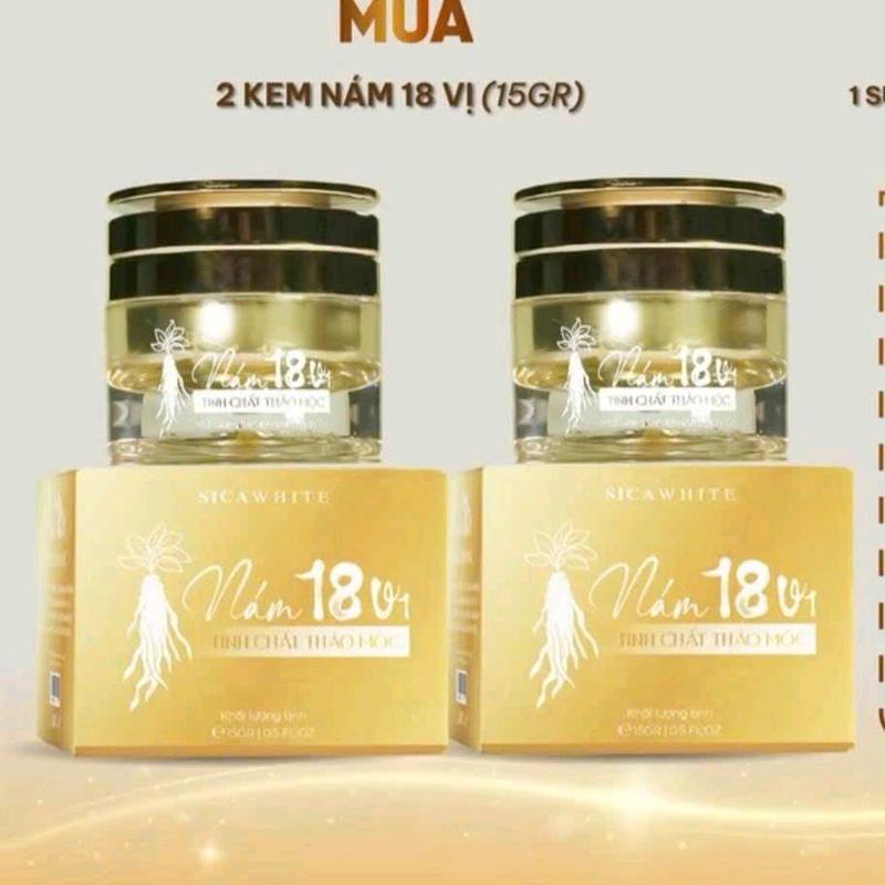 Combo 2 hộp Kem Nám 18 Vị Tinh Chất Thảo Mộc (Kem Nám Mạnh, Chất Kem Mềm ) 15gr Làm Đẹp Da Skincare Dưỡng Ẩm Da Women Nữ Chăm Sóc Da