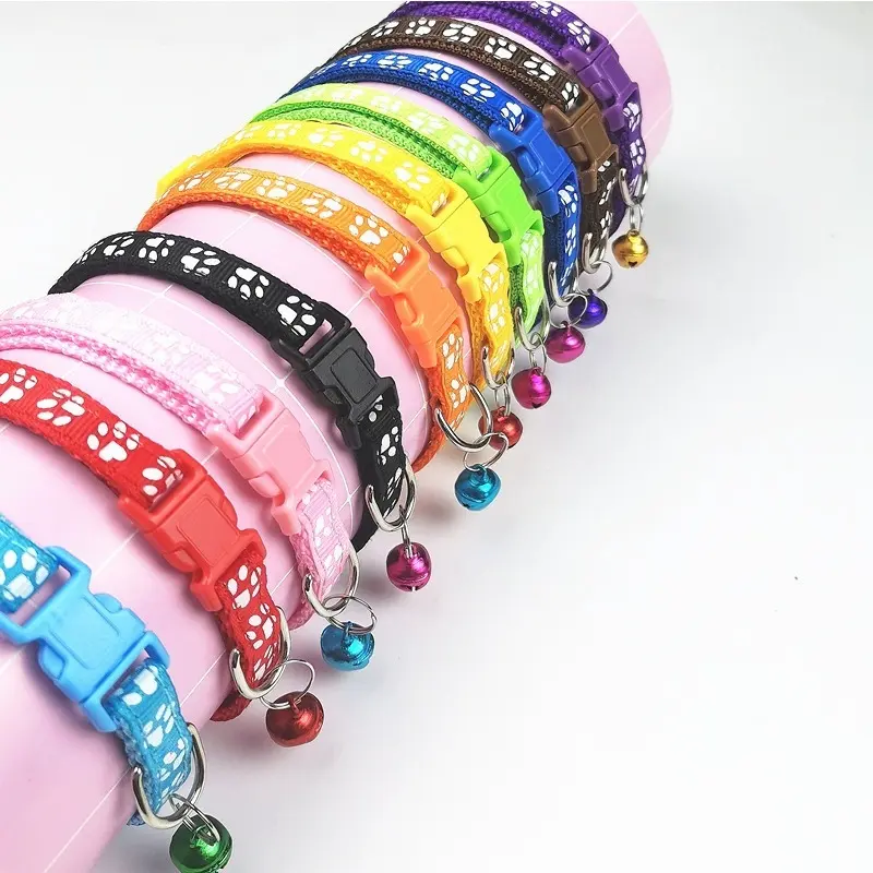 BISA COD K5514 Kalung Step Kaki Hewan / Tali Leher Anjing Motif Tapak Kaki Adjustable 5