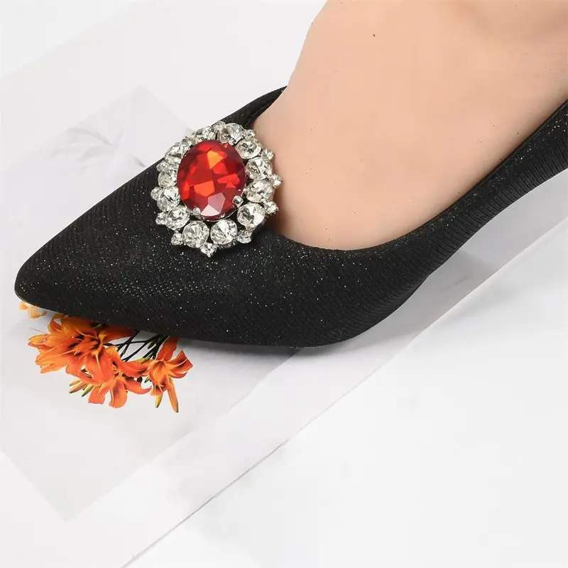 Kẹp Giày Kim Loại, Thời Trang, Sáng Bóng, Khóa Quyến Rũ Có Thể Tháo Rời Đồ Trang Trí Giày Cô Dâu, Dành Cho Phụ Nữ Và Phụ Nữ 7