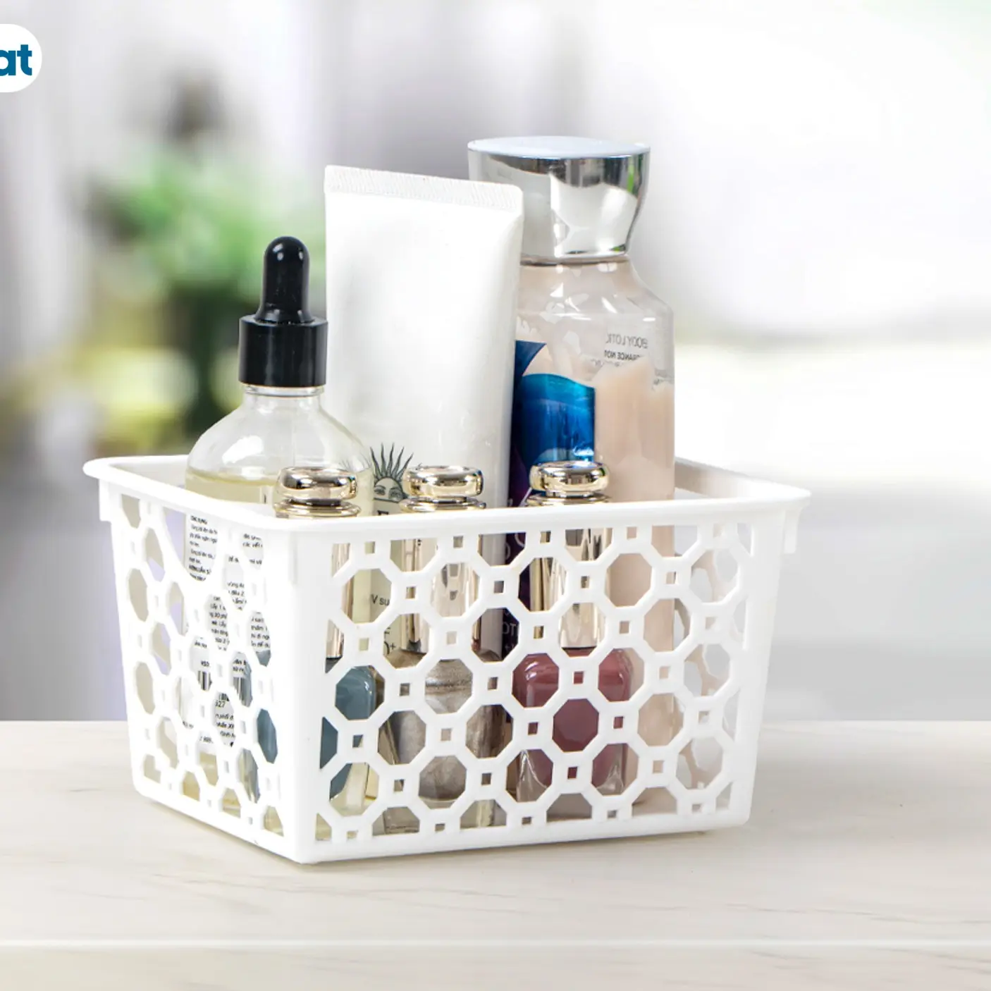 Khay nhựa Nhật Bản Việt Nhật (MSP:5690), khay đựng đồ dùng văn phòng, học tập, đồ ăn vặt đa năng gio dung hop  vaidung quanao Rổ