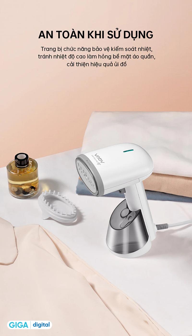 Product Introduction of Bàn ủi hơi nước cầm tay Aqua SH2502R - Công suất 1200W - Dung tích 250ml - Ủi phẳng hoặc treo - Nút phun tự động 15 phút - Là Quần Áo, Ủi Quần Áo 5