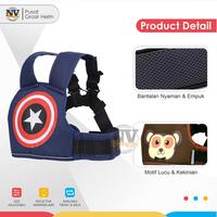 Gambar Sabuk Pengaman Anak di Sepeda Motor 2 in 1 Karakter Kartun Lucu - SPIDERMAN MERAH dari NVGALLERY Kota Surabaya 4 Tokopedia