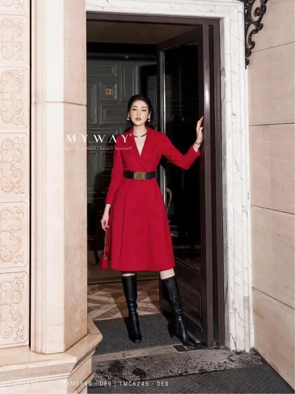 Áo Khoác Dạ Nữ Mùa Đông Dáng Dài MY WAY Sang Trọng 2MK0106 Women Jacket 2