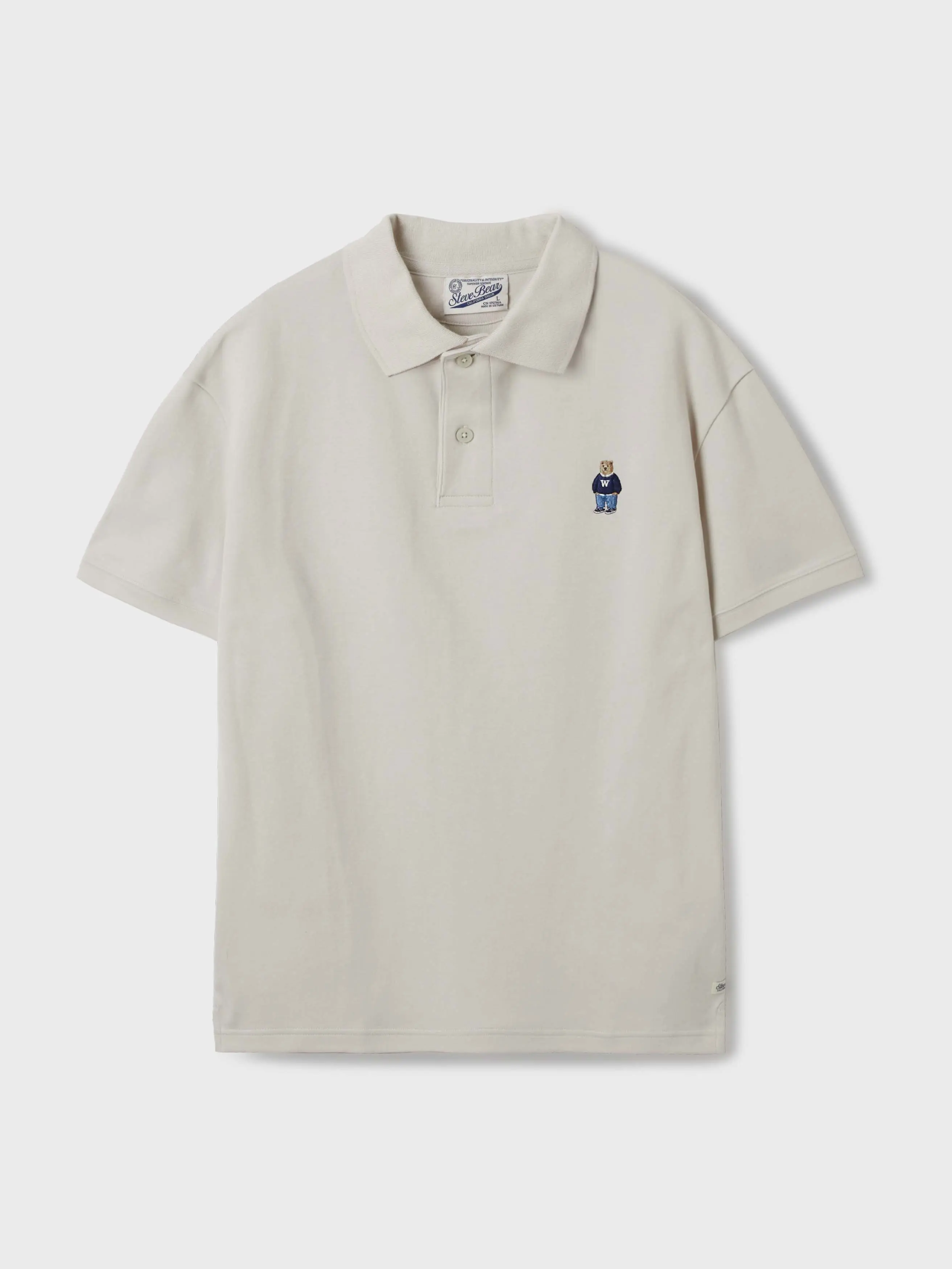 WHOAU Áo Steve Collar T-Shirt_WHHAF2411U