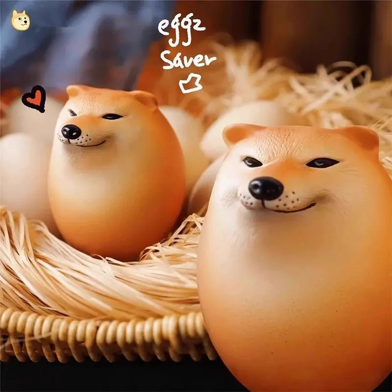 Egg-shaped Cheems Shiba Stress Toy - Squishy Inu Figure (Pop-It Style ...