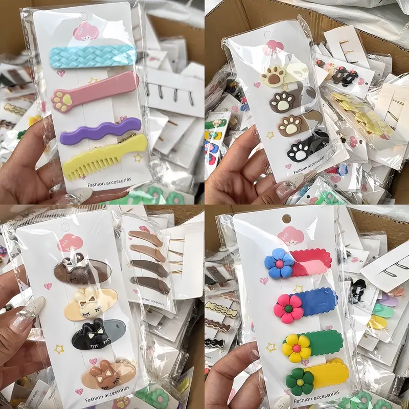 SET 60 Kẹp Tóc Xinh Xắn Hàn Quốc Nhiều Màu Sắc Dễ Sử Dụng Phối Đồ 3