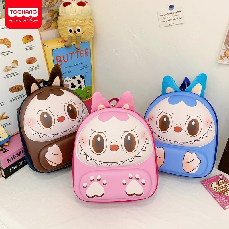 Balo cho bé đi học hình trứng labubu mầm non mẫu giáo bé gái bé trai đi lớp