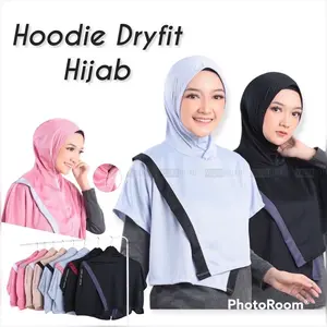 Hoodie Dryfit Hijab Olahraga