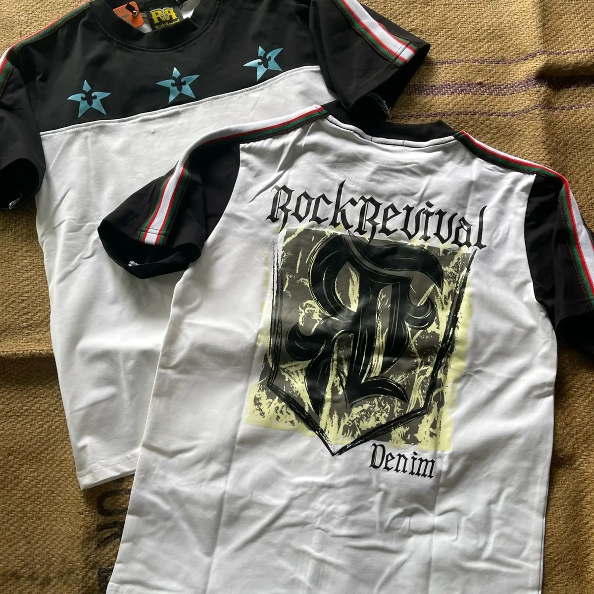 Áo thun nam rock revival 2025 cao cấp - Chất liệu cotton, đơn giản - Cổ Tròn Menswear