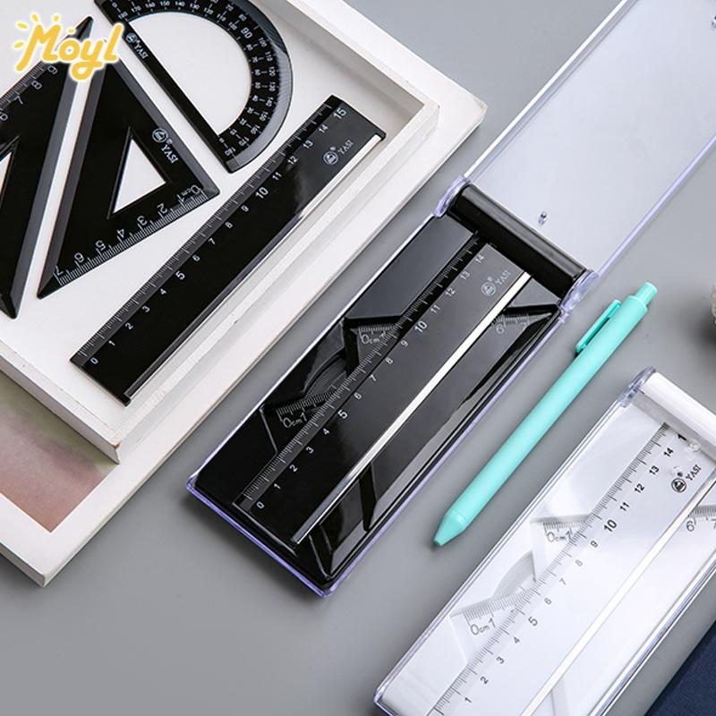 Simple PVC Triangle Ruler Set Drawing Measuring Ruler Studen - TikTok ...
