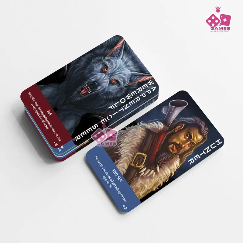 Bài MA SÓI việt hóa 70 lá CHẤT GIẤY DÀY- siêu tiện lợi Game Game Game 8