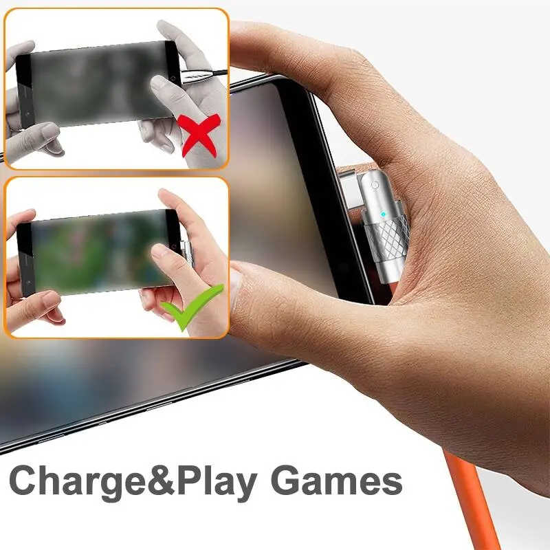Cáp Type C, Sạc nhanh 120W 7A, Cáp Khuỷu Tay Xoay, Dành Cho Bộ Sạc Điện Thoại Xiaomi Và Samsung, Làm Bằng Silicon Lỏng, Cáp USB C 2