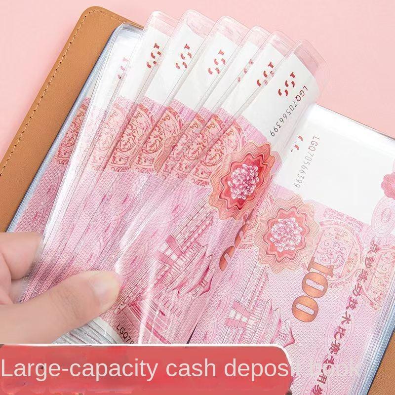 Sách Tiết Kiệm Tiền Mặt, Kẹp Tiền, Sổ Kế Toán Nhỏ Sổ Tiết Kiệm Tiền, Có Thể Đựng Tiền Và Tiền Giấy, Hàng Mới Về Năm 2025, Có Thể Mua Lại 1441 1
