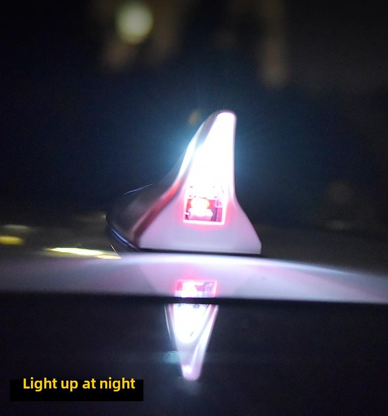 Product Introduction of Car decorative lights, solar shark fin antenna, roof tail modification lights, anti-rear-end collision LED flash 8 lights 13