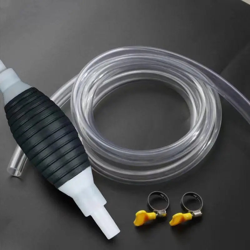 Car Manual Oil Tank Suction Pipe, 1 Set Oil Pump Pipe, Aquarium Fish Tank Siphon Change Pipe, Manual Cleaning Tool, Thickened and Lengthened Water Pump 7