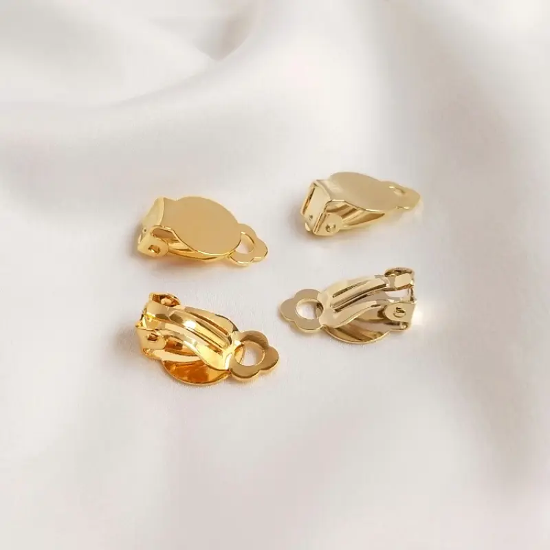 Earrings, ear clips, 2 pairs of 4 pieces, wholesale, DIY, 14K, - TikTok ...
