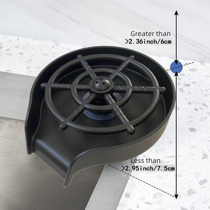 Product Introduction of Cup Washer for Sink, 1 Set Cup Washer with Stainless Steel Braided Hose & Copper Adapter, Kitchen Sink Accessories, Kitchen Utensils & Gadgets 2