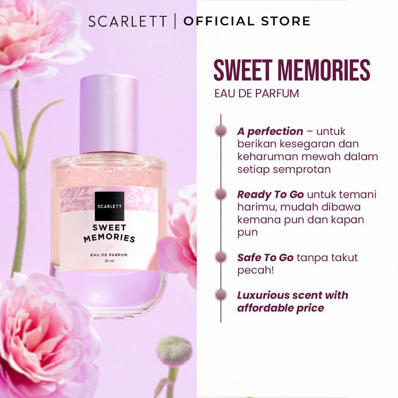 Scarlett Whitening Eau De Parfum Sweet Memories | Dreamy Parfum Scarlett Perfume Wangi 2