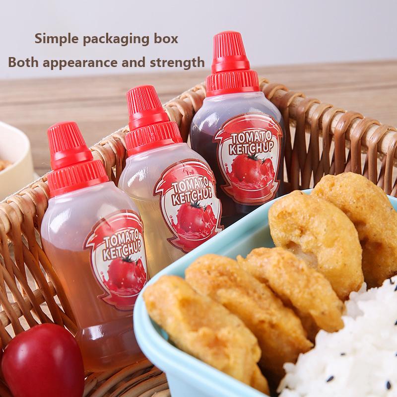 Product Introduction of 1/4Pcs Mini Portable Small Sauce Container Tomato Gravy Boat Salad Dressing Oil Spray Bottle Ketchup Honey Mustard Kitchen Seasoning 11