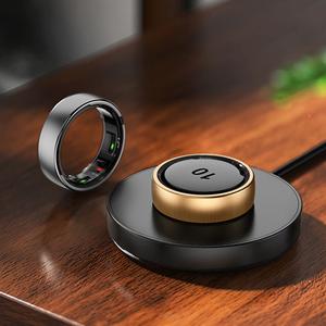 Cincin Pintar, R10, dengan Pemantauan Kadar Jantung, Oksigen Darah, Pemantauan Tidur, Kaunter Langkah, Pelbagai fungsi, Pengecasan Tanpa Wayar, Kawalan Jauh, Sesuai untuk Fotografi, Pelbagai fungsi