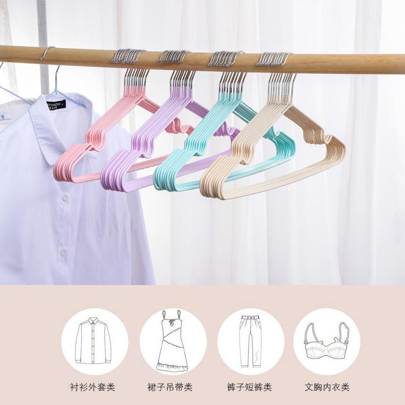 Product Introduction of Factory Direct Sales Clothes Hanger Non-Slip Household Clothes Hanger Clothes Hanger Wholesale Children Hanger Adult Plastic Dipping Clothes Hanger 5