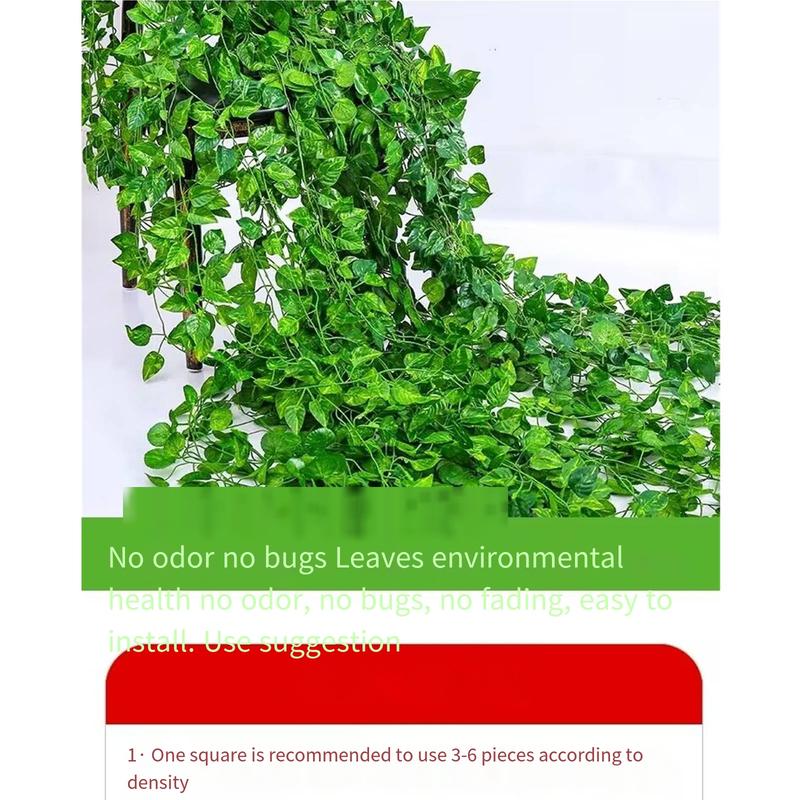 Product Introduction of Cây thường xuân nhân tạo, Cây leo tổng hợp, Lá thường xanh giả, Trang trí vòng hoa giả, Tấm phủ tường xanh, Tấm treo, Thích hợp cho mọi mùa, Sử dụng trong nhà và ngoài trời, Làm bằng nhựa, Dây leo leo bốn mùa Decor Trang Trí Nhà Decor Phòng 15
