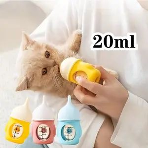 20ML Pet Dot Kucing Pet Milk Bottle  Mangkok Dot Susu Anak Bayi Kucing Anjing Puppy Nipple Milk Feeder  Dot Alat Minum Feeder