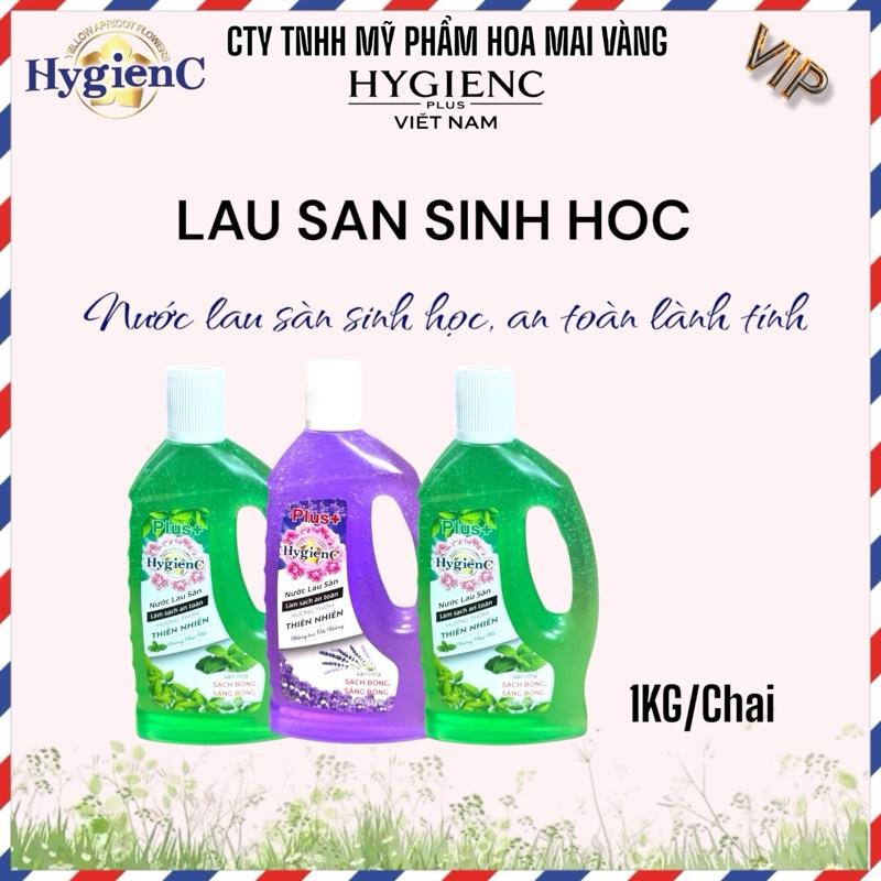   Combo 3 Chai  Nước Lau Sàn Sinh Học bản PLUS nâng cấp   3 Chai x 1Kg chai  - Mùi Bạc Hà Oải Hương Tiêu Diệt Vi Khuẩn Lành Tính Cho Da Trẻ Nhỏ Làm Sạch 