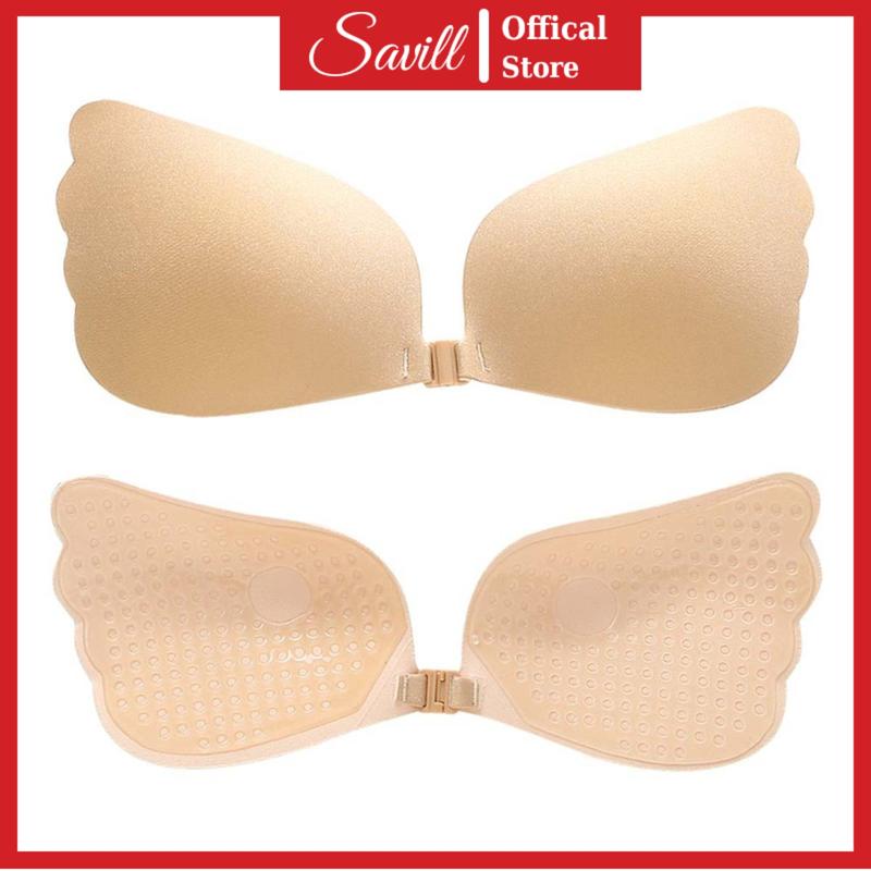 Áo Dán Ngực Cài Trước Su Mịn Mút Mỏng, Miếng Dán Ngực Nữ Dính Chắc Chắn Savill D0135 Bra Voi Women áo  ngực dán chống tụt áo  dán cánh tiên