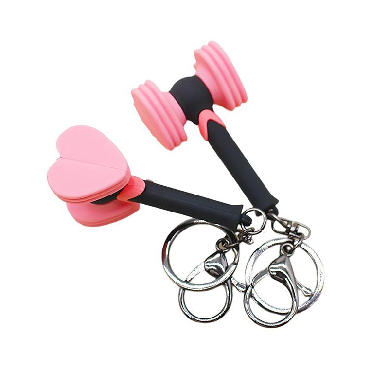 [AAA] Korean Stars Love Hammer Keychain Cut Rescue Stick Key Ring For ...