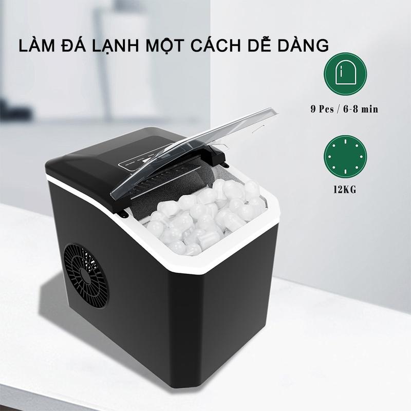 [BH 5 năm] Aimi Máy Làm Đá Viên Tủ Đá Mini Gia Đình Tạo Đá Siêu Tốc Trong 8 - Phút-100% Chính Hãng 9