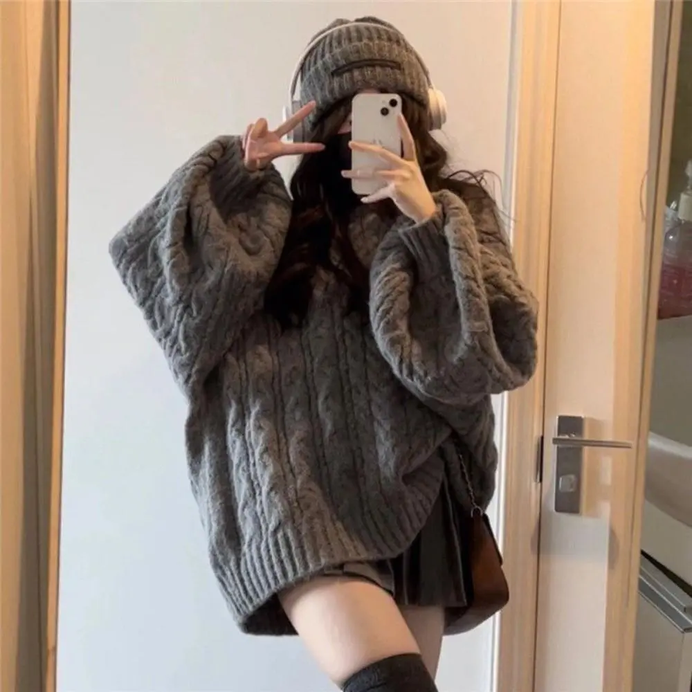 RICH-THEY Áo Len Dáng Rộng Cổ Chữ V Dày Dặn Áo Len Cardigan Dệt Kim Mới Thời Trang Thu Đông Dành Cho Nữ | BigBuy360 - bigbuy360.vn RICH-THEY Áo Len Dáng Rộng Cổ Chữ V Dày Dặn Áo Len Cardigan Dệt Kim Mới Thời Trang Thu Đông Dành Cho Nữ | BigBuy360 - bigbuy360.vn