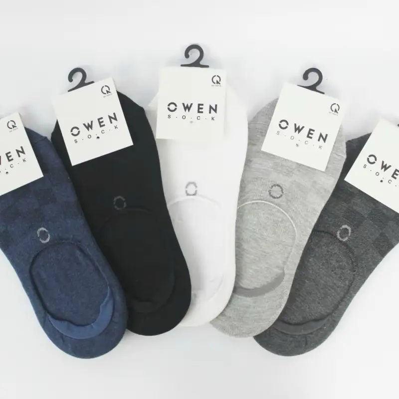 [ Combo 10 đôi ] Tất giày lười chính hãng OWEN, Tất nano diệt khuẩn , Tất cotton giúp co dãn tĩnh mạch chống tê chân