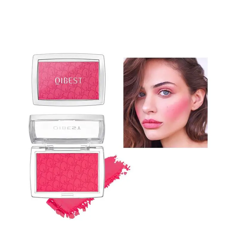 Long Lasting Powder Blush, Single Color Makeup Blush Palette, Cheeks Contour Blush Pressed Powder, Natural Look Blush for Daily Makeup, Lightweight Blush, Soft Color Shadow, Ramadan Gift, Cosmetic Gift
