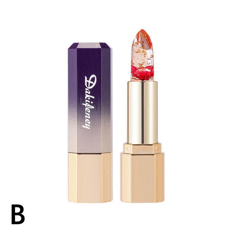 Product Introduction of New Temperature Change Moisturizing Lipstick 1pcs Lipstick Flower Jelly Color Changing Lipstick W4Y1 40