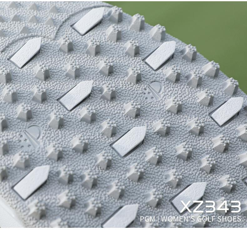 Product Introduction of [PGM] Golf Shoe Women's Waterproof Sneakers Anti-Slip Lightweight Knob Comfortable Shock-Absorbing Mid-Sole Nail-Free Shoes Xz343 24