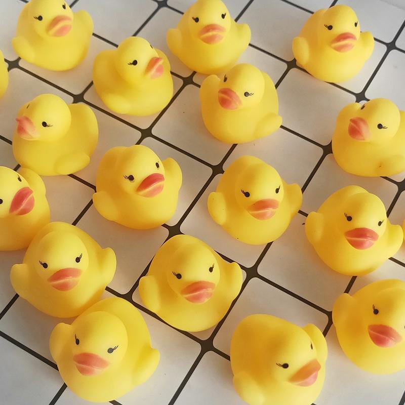 Cute Mini Small Yellow Rubber Duck Educational for Children Baby Bath Toys 8