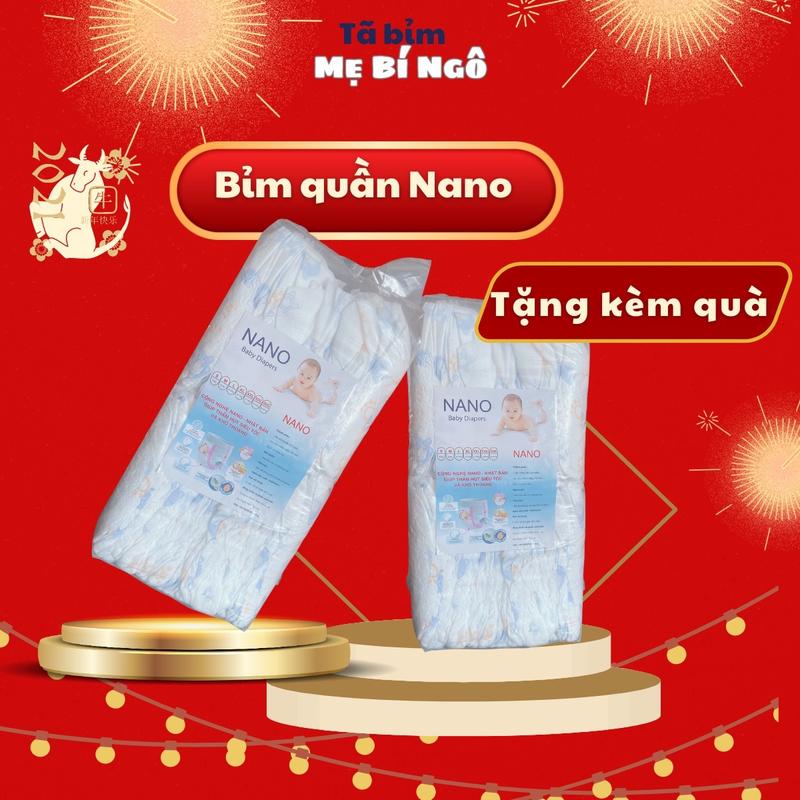 Tã bỉm quần fom bo Nano Na no 100 miếng mẫu mã đa dạng bỉm mềm mỏng thấm hút 1000ml không vón cục lưu ý sản phẩm thay mẫu theo từng lô nhập hàng Cho Bé HIPGIG