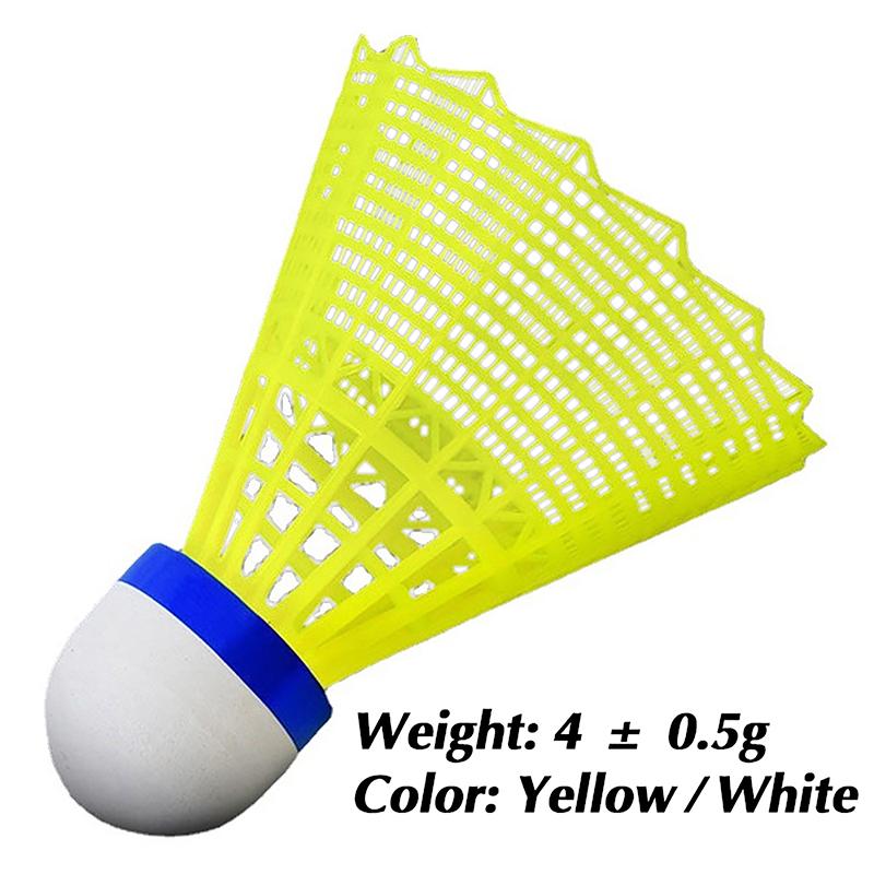 Product Introduction of Quả Cầu Lông Bằng Nhựa, 1 Cái, Bền, Màu Vàng Và Trắng, Cho Học Sinh, Nylon 0
