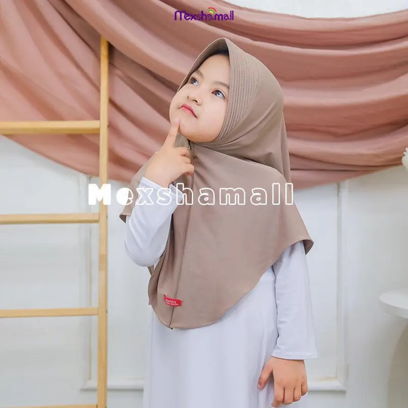 Bergo Instan Jersey Anak  Hijab Anak Jersey Jilbab Anak Pinguin Sakinah Shamira Cantik Muslim Kerudung Polos 4-9 Tahun 7