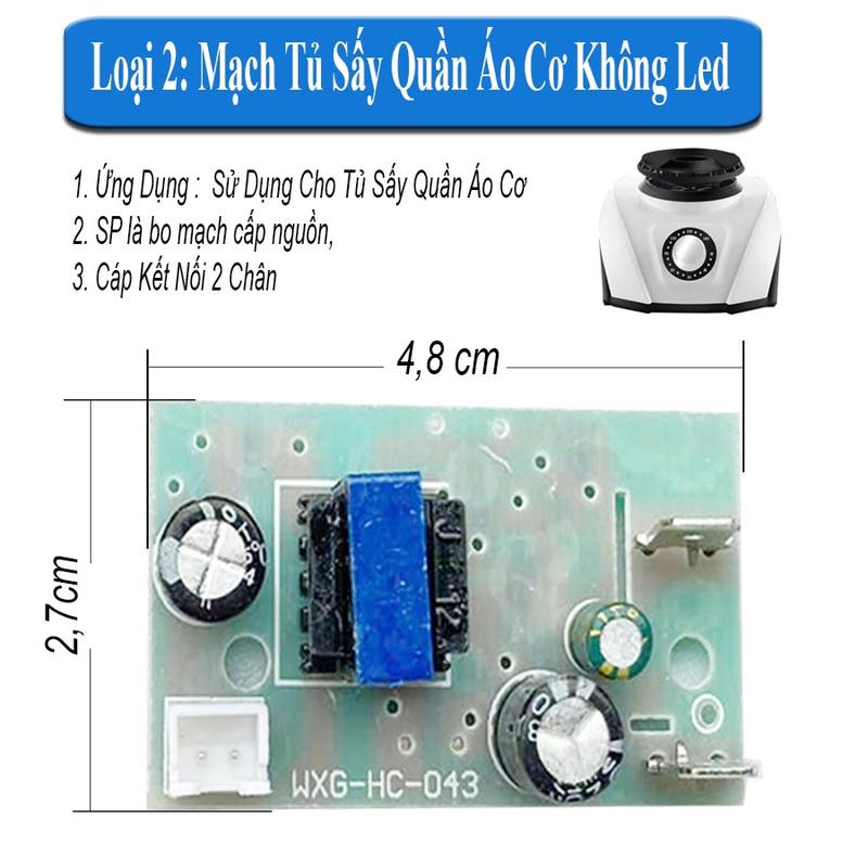Mạch tủ sấy quần áo 4 chân chịu tải lớn loại tốt 2