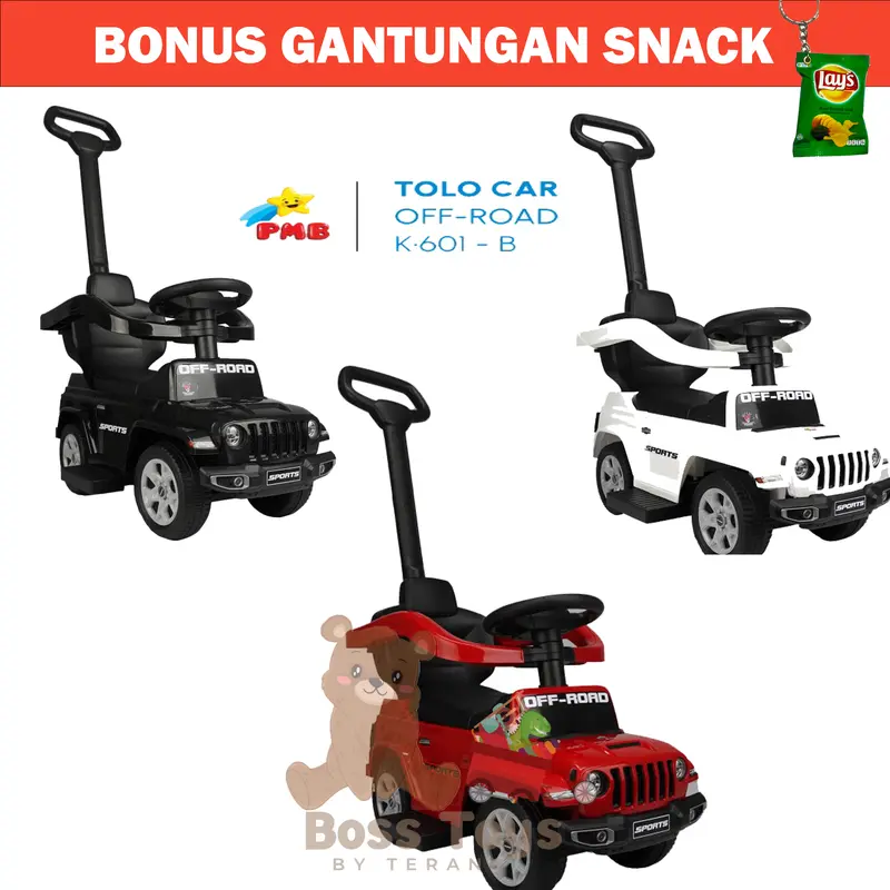 COD K601B Mobil OFF ROAD mainan anak-anak mobil dorong manual TOLOCAR PMB TOYS 0