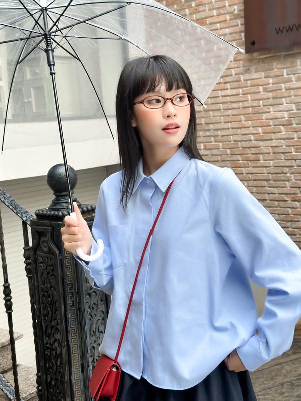 KIDO - Áo sơ mi tay dài phối túi FILMY SHIRT