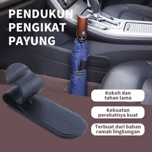 Pemegang Payung Mobil Lengket Portabel, Kait Multifungsi untuk Menyimpan Payung dan Barang Kecil Lainnya, Mudah Dipasang untuk Menjaga Interior Mobil Anda Tetap Rapi dan Terorganisir