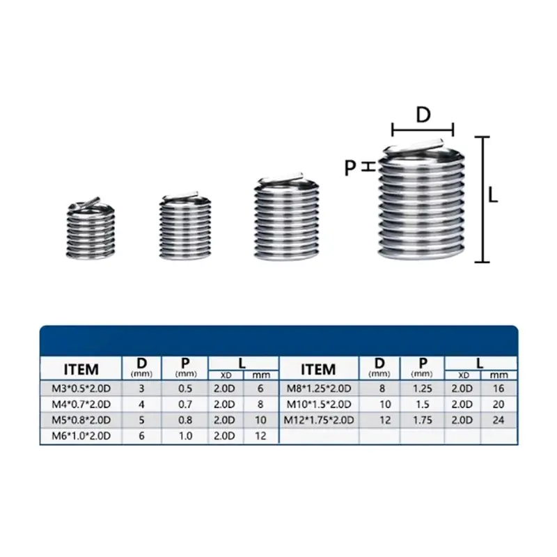 Paket 100pcs recoil baut 10 m6x1.0 1.5D baut kunci 10 baut drat 10 5