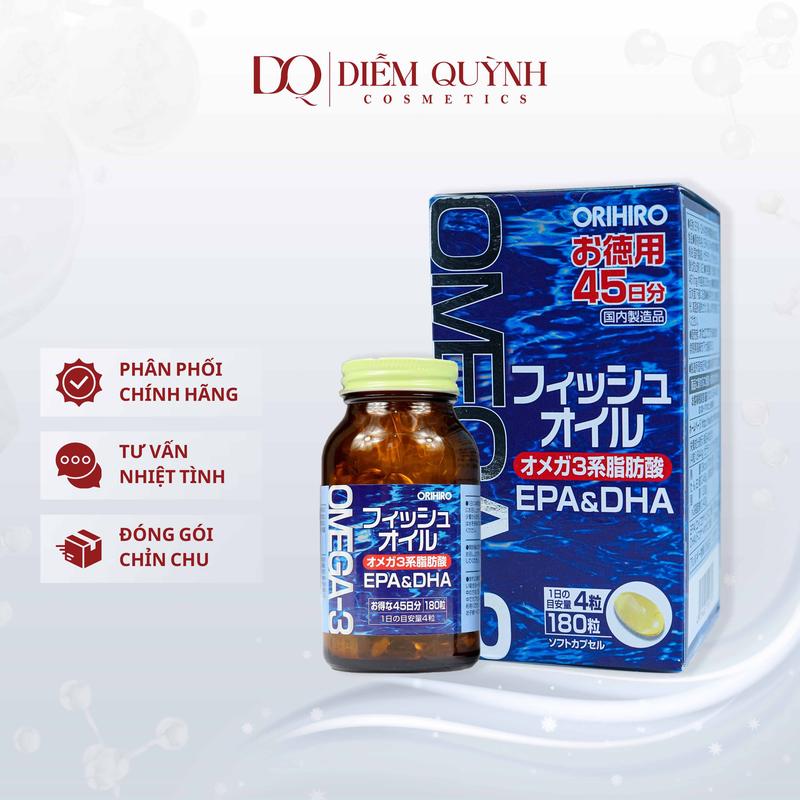 Viên uống bổ mắt Omega3 Nhật Bản hỗ trợ sáng mắt, tốt cho não bộ - 180 viên