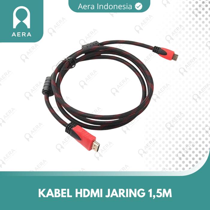 Promo Kabel HDMI to HDMI 1,5 Meter Jaring High Speed High Quality ...