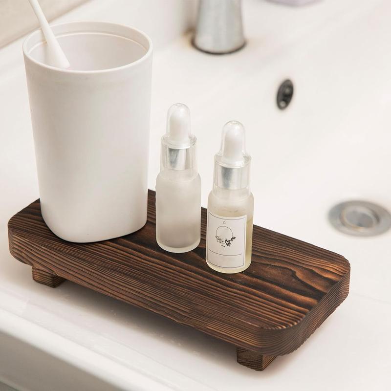 Product Introduction of Wooden Soap Holder, Modern Wooden Storage Tray, Vanity Tray, Home Organizer for Bathroom Kitchen Counter Decor 14