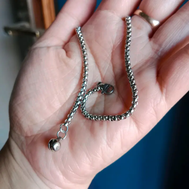 Gelang Kaki Wanita Anak Bayi Balita Rantai Titanium Silver Gold Lonceng Bunyi Perempuan 3